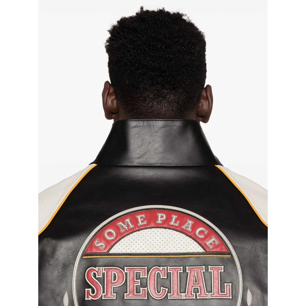 Martine Rose Black Jackets - Leather Jackets Men MARTINE ROSE