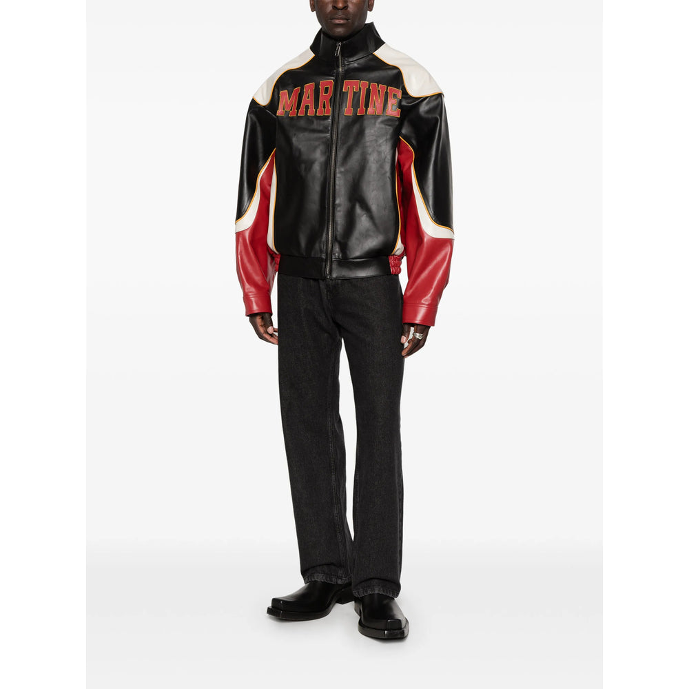 Martine Rose Black Jackets - Leather Jackets Men MARTINE ROSE