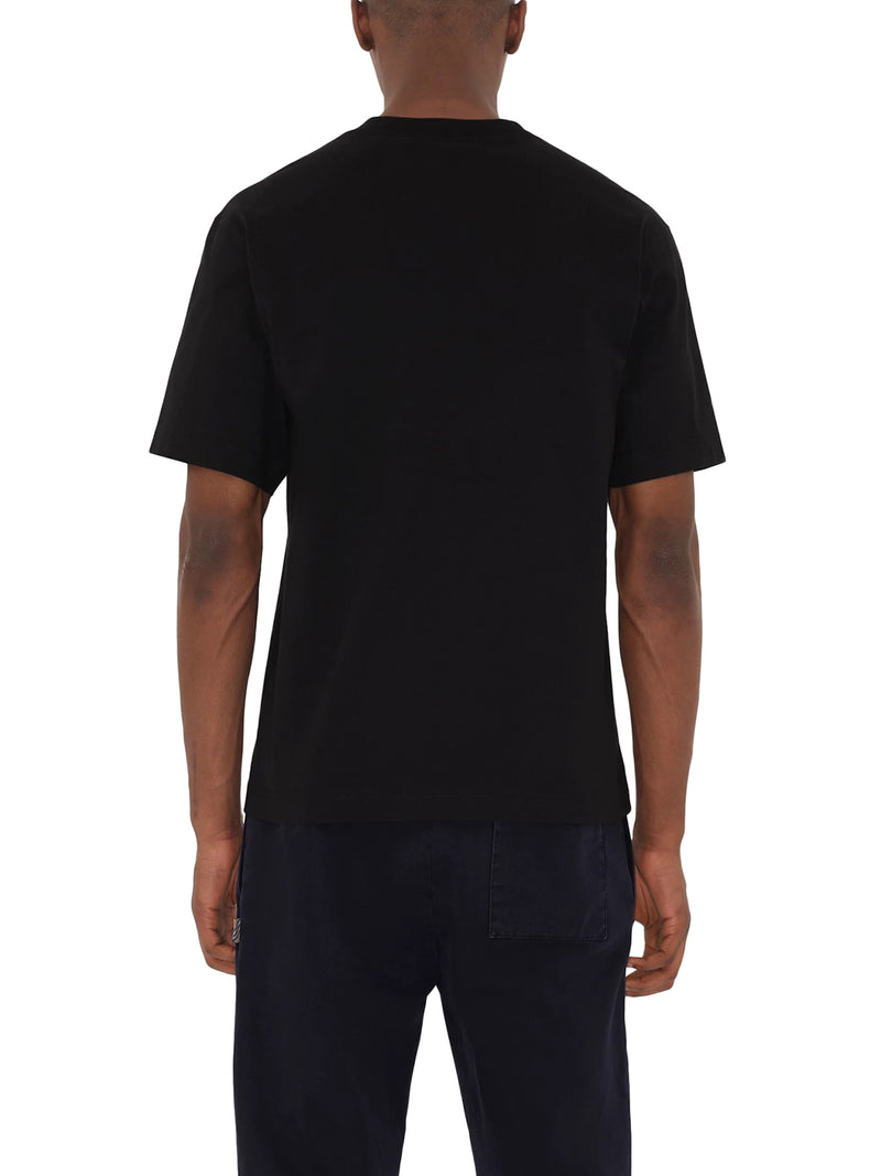 Burberry Men Cotton T-Shirt With Front Logo BURBERRY