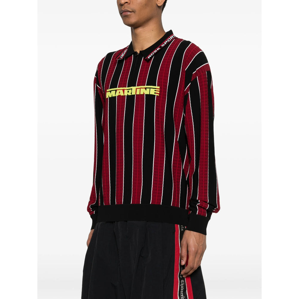 Martine Rose Black Polo Shirts Men MARTINE ROSE