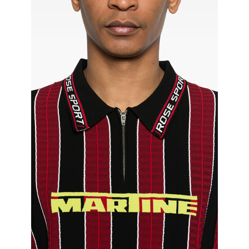 Martine Rose Black Polo Shirts Men MARTINE ROSE