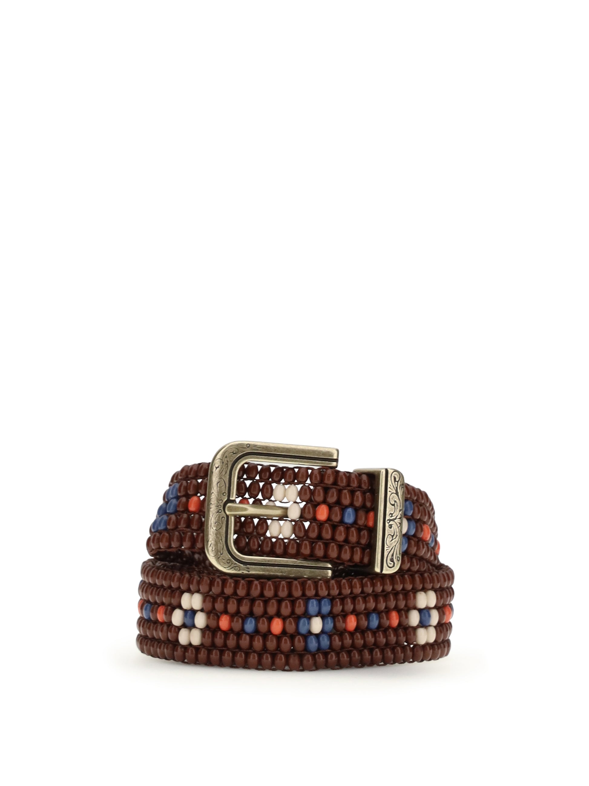 Etro Women Beaded Belt With Floral Motif ETRO