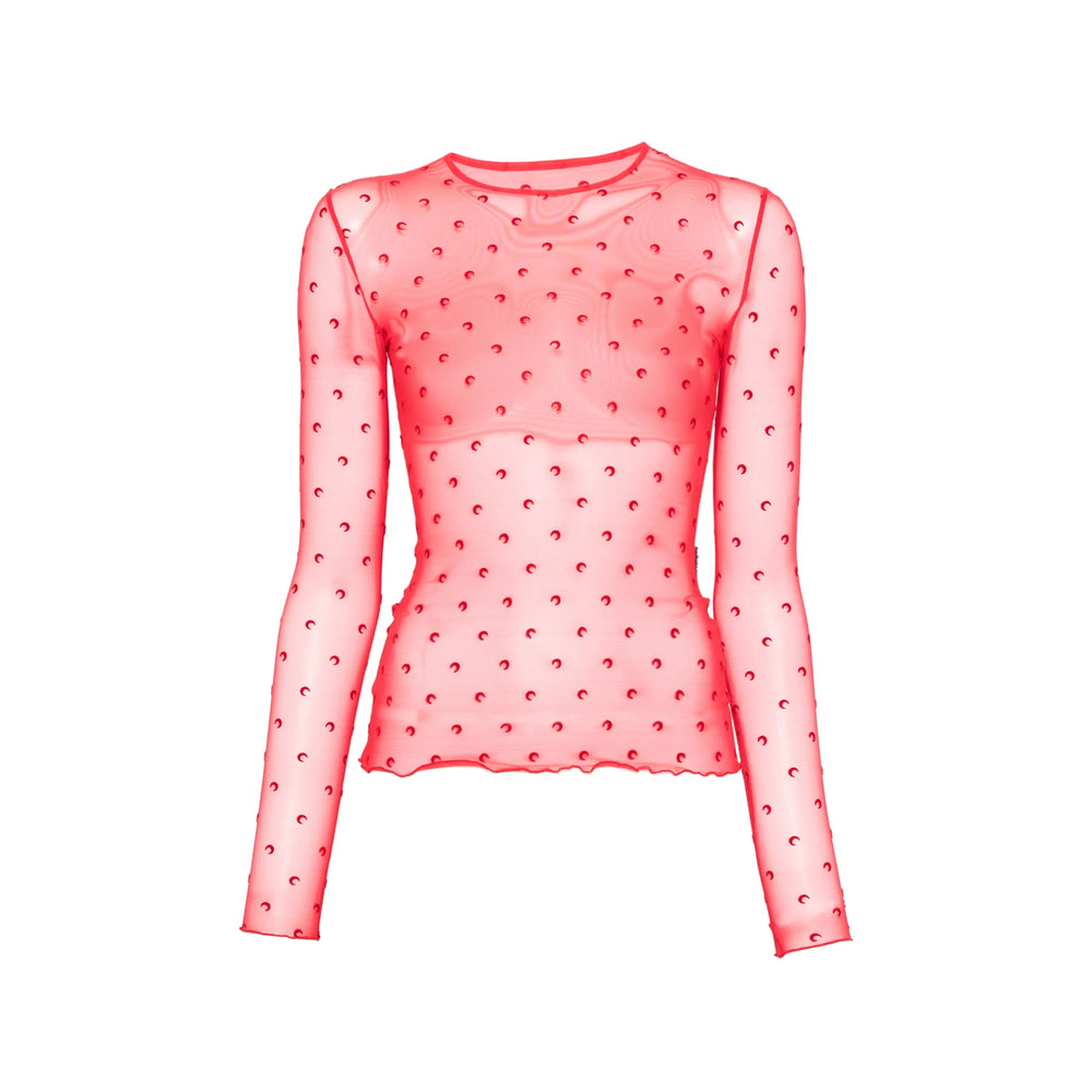 Marine Serre Red Tops - T-Shirts & Jerseys Women