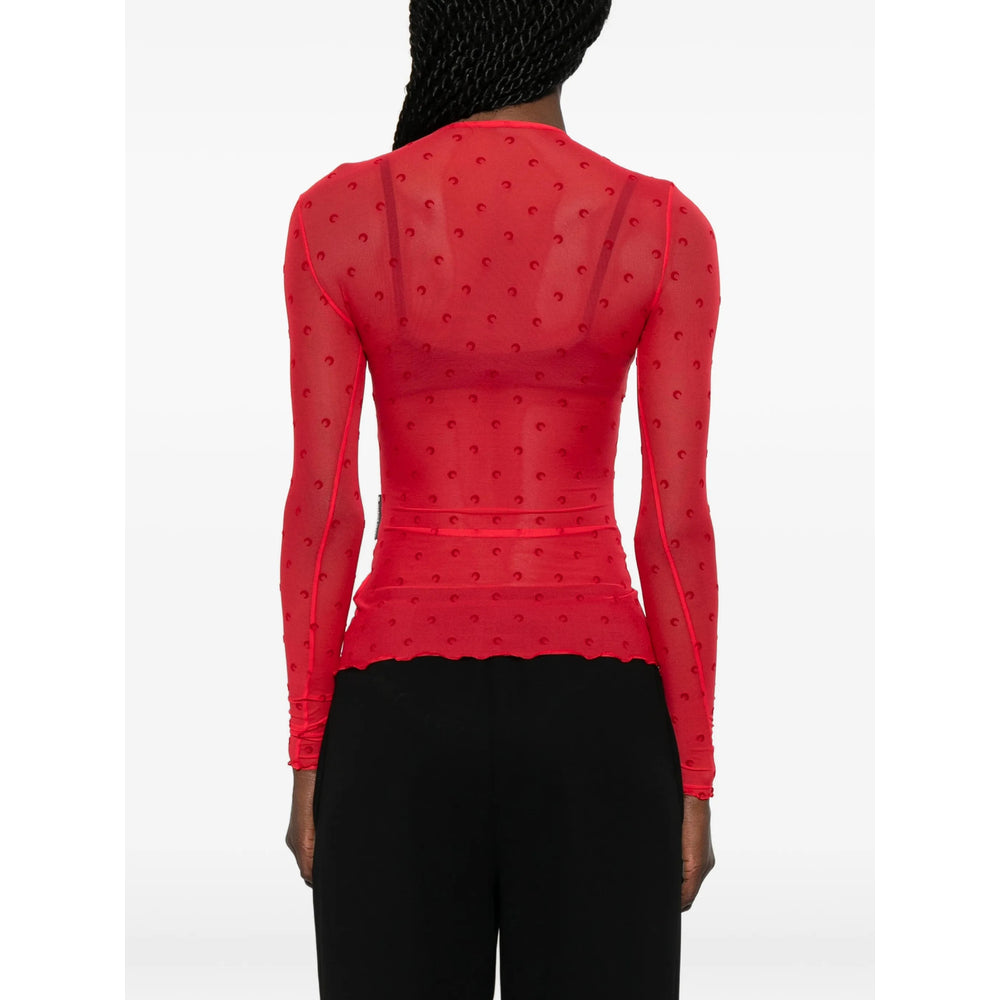 Marine Serre Red Tops - T-Shirts & Jerseys Women