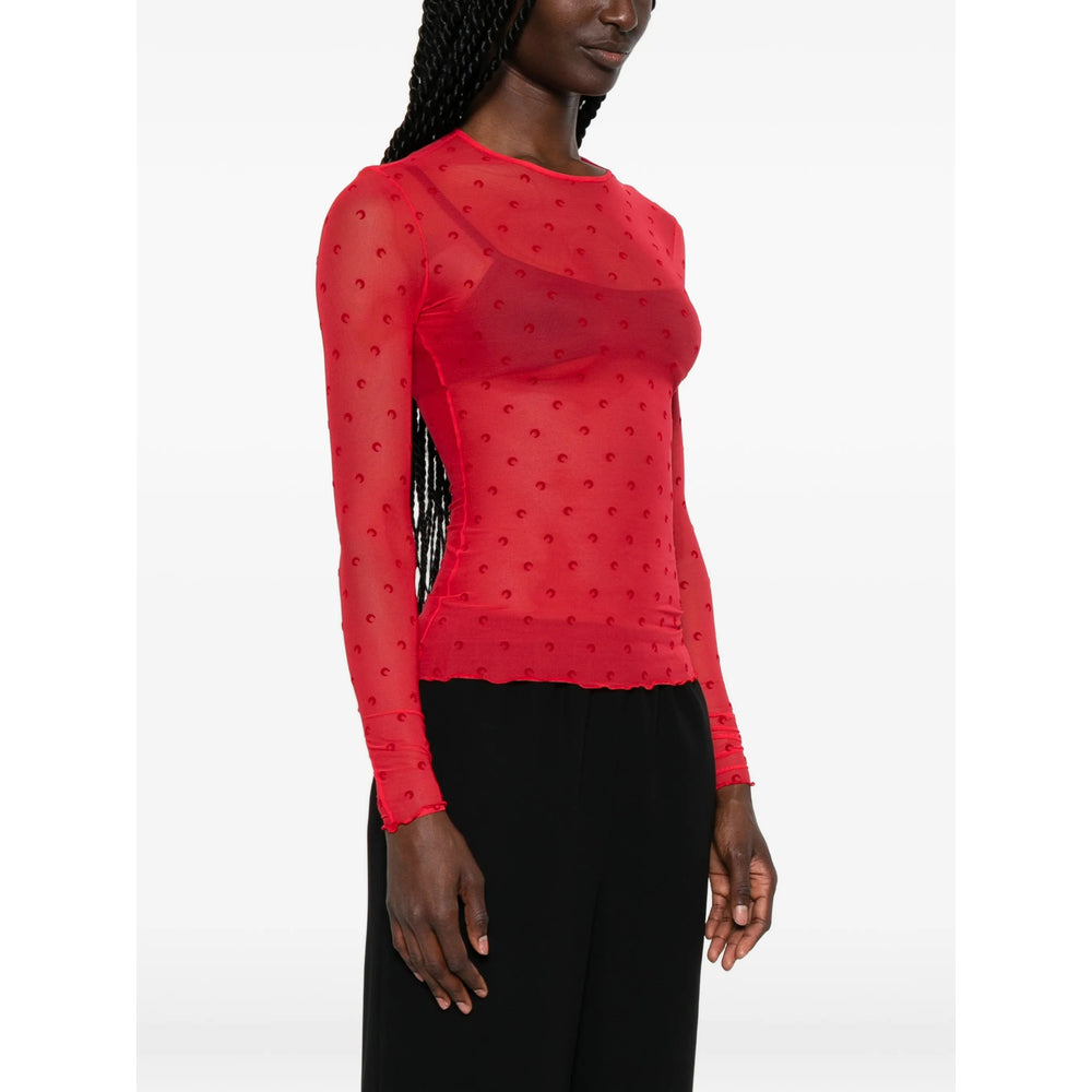 Marine Serre Red Tops - T-Shirts & Jerseys Women