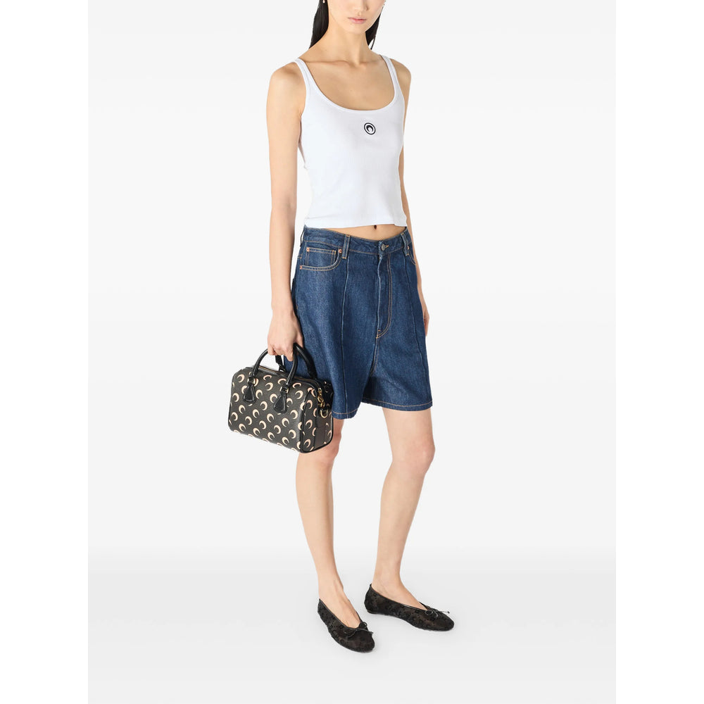 Marine Serre Blue Shorts - Short Shorts Women MARINE SERRE
