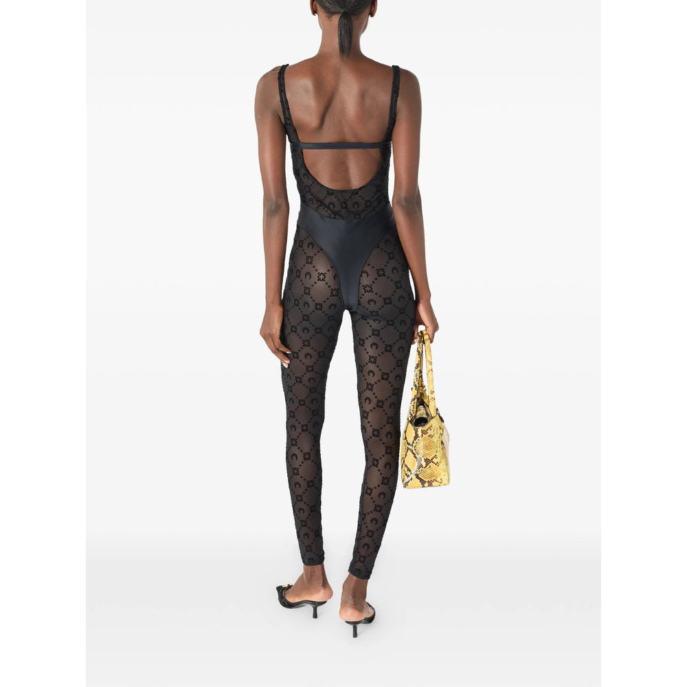 Marine Serre Black All In One - Jumpsuits Women MARINE SERRE
