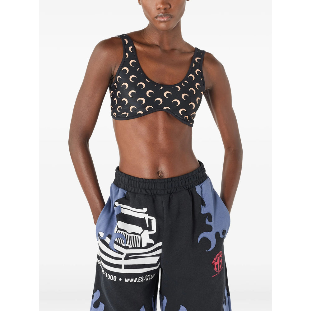 Marine Serre Black Tops - Vests & Tank Tops Women MARINE SERRE