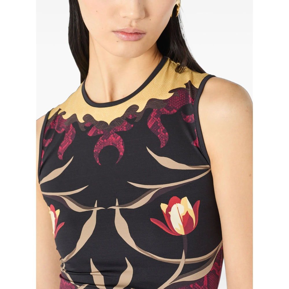 Marine Serre Black Tops - T-Shirts & Jerseys Women MARINE SERRE