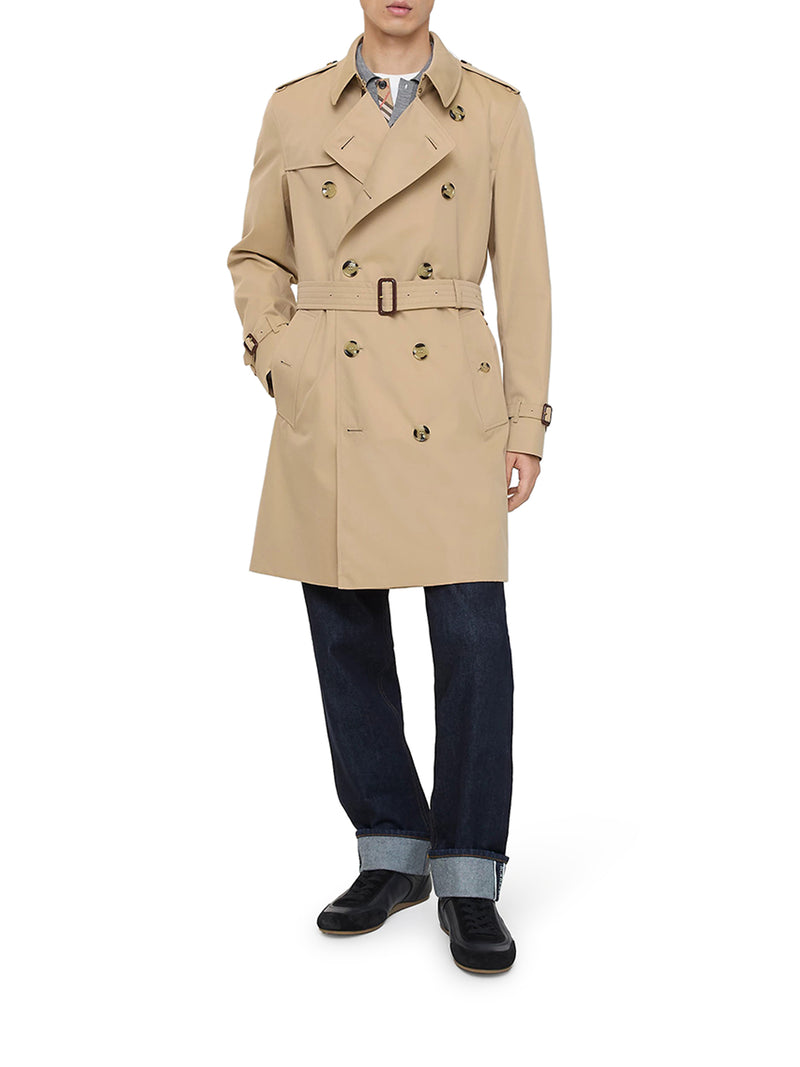 Burberry Men Kensington Heritage Mid-Length Trench Coat BURBERRY