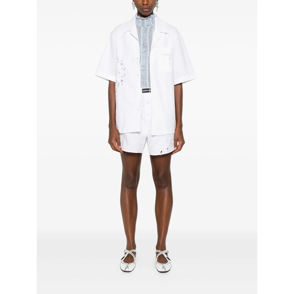 Marine Serre White Tops - Shirts Women MARINE SERRE