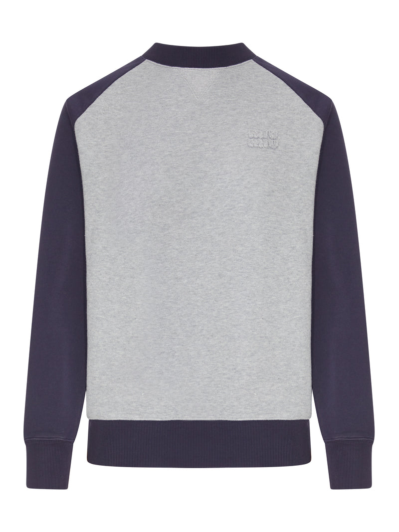 Miu Miu Women Two-Tone Sweatshirt With Logo MIU MIU