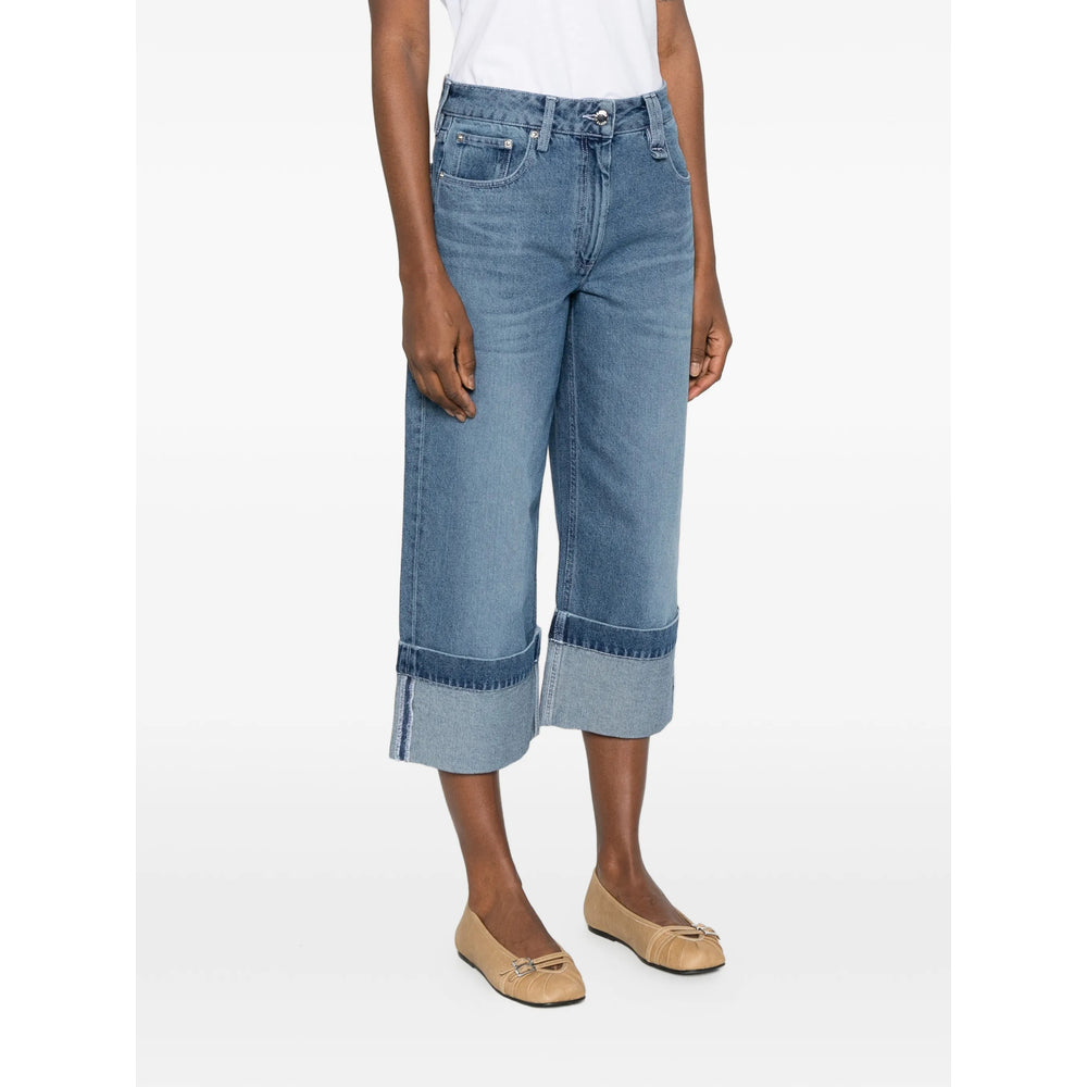 Simone Rocha Blue Denim - Straight-Leg Jeans Women SIMONE ROCHA