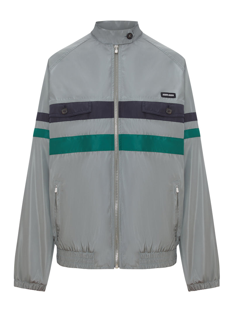 Miu Miu Women Tec Silk Blouson MIU MIU