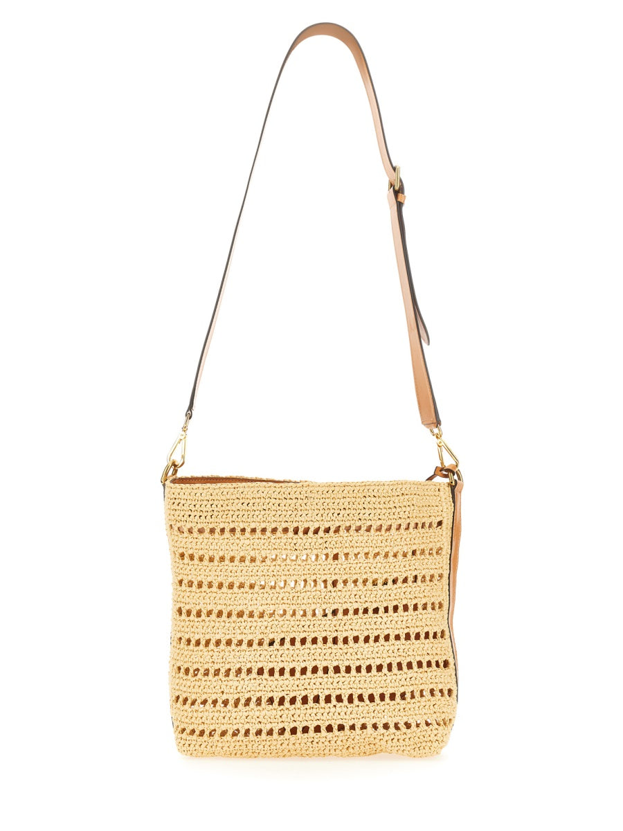 Etro Men Perforated Raffia Shoulder Bag ETRO