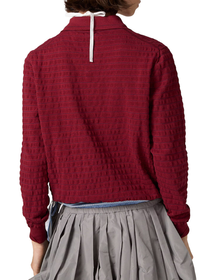 Miu Miu Women V-Neck Cotton Sweater MIU MIU