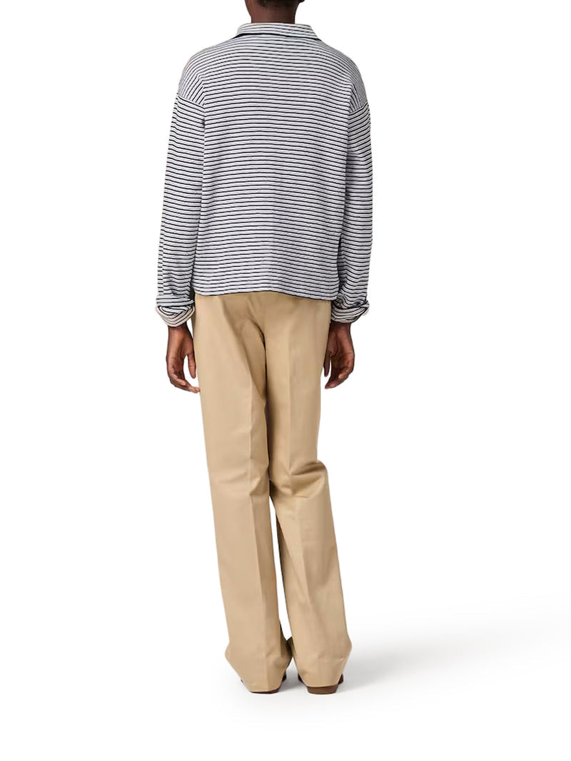 Miu Miu Women Cotton, Cashmere And Silk Polo Shirt MIU MIU
