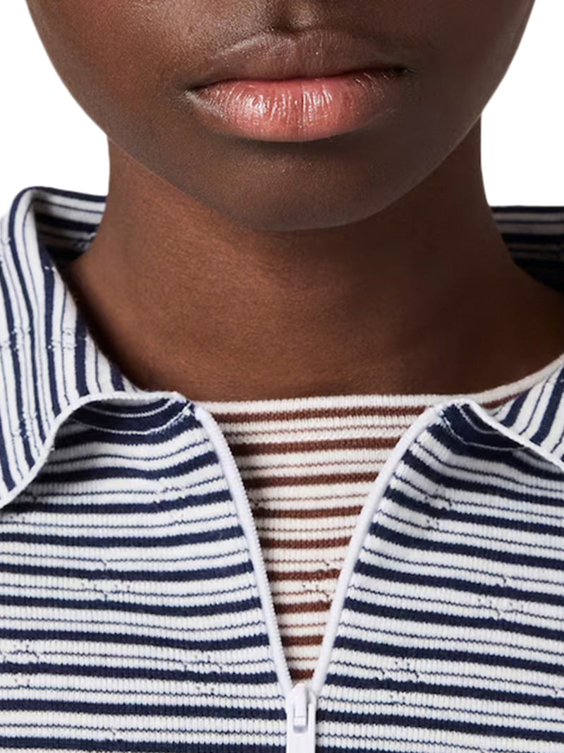 Miu Miu Women Cotton, Cashmere And Silk Polo Shirt MIU MIU