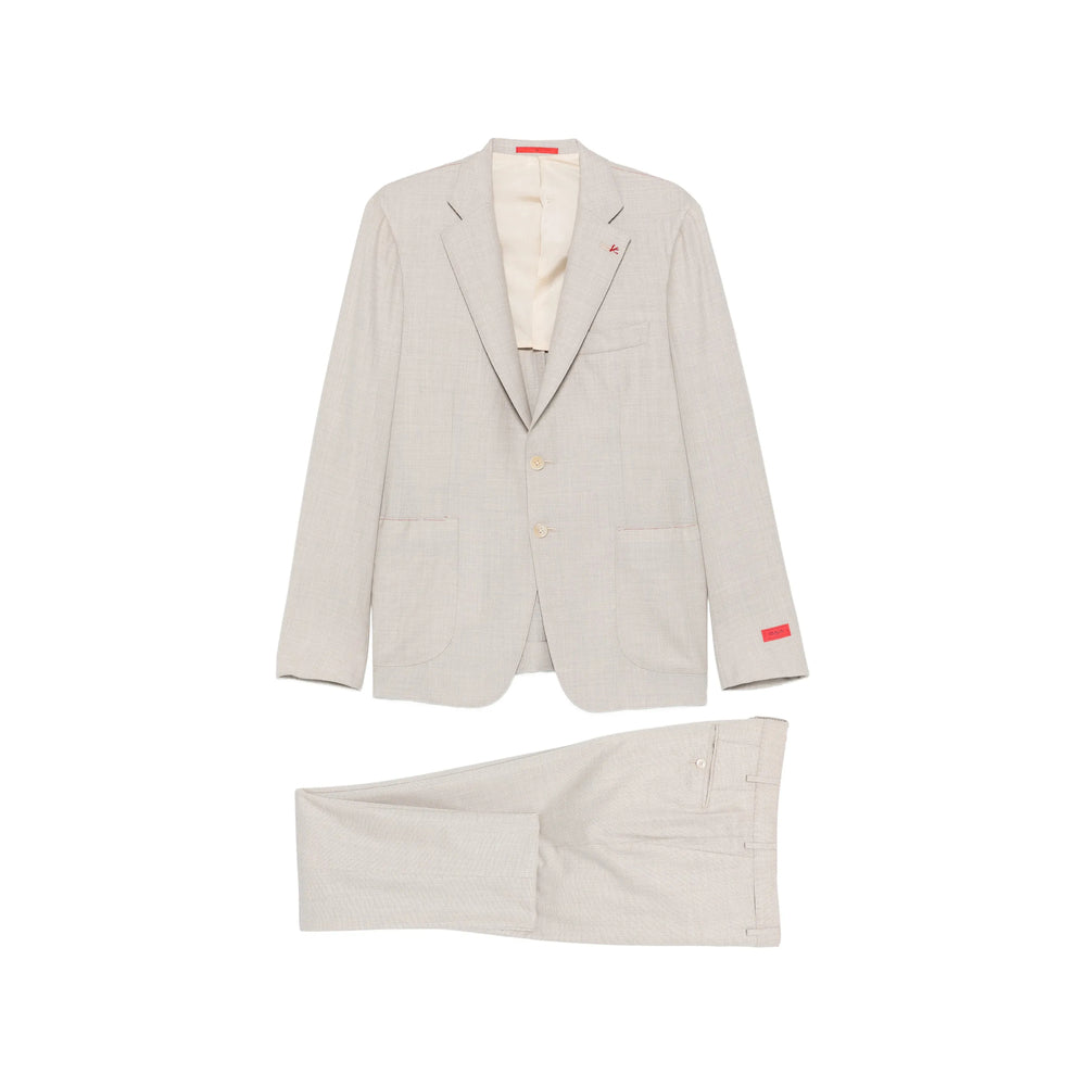 Isaia Neutrals Suits - Single Breasted Suits Men ISAIA