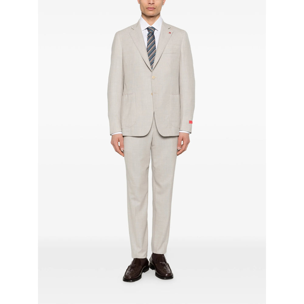 Isaia Neutrals Suits - Single Breasted Suits Men ISAIA