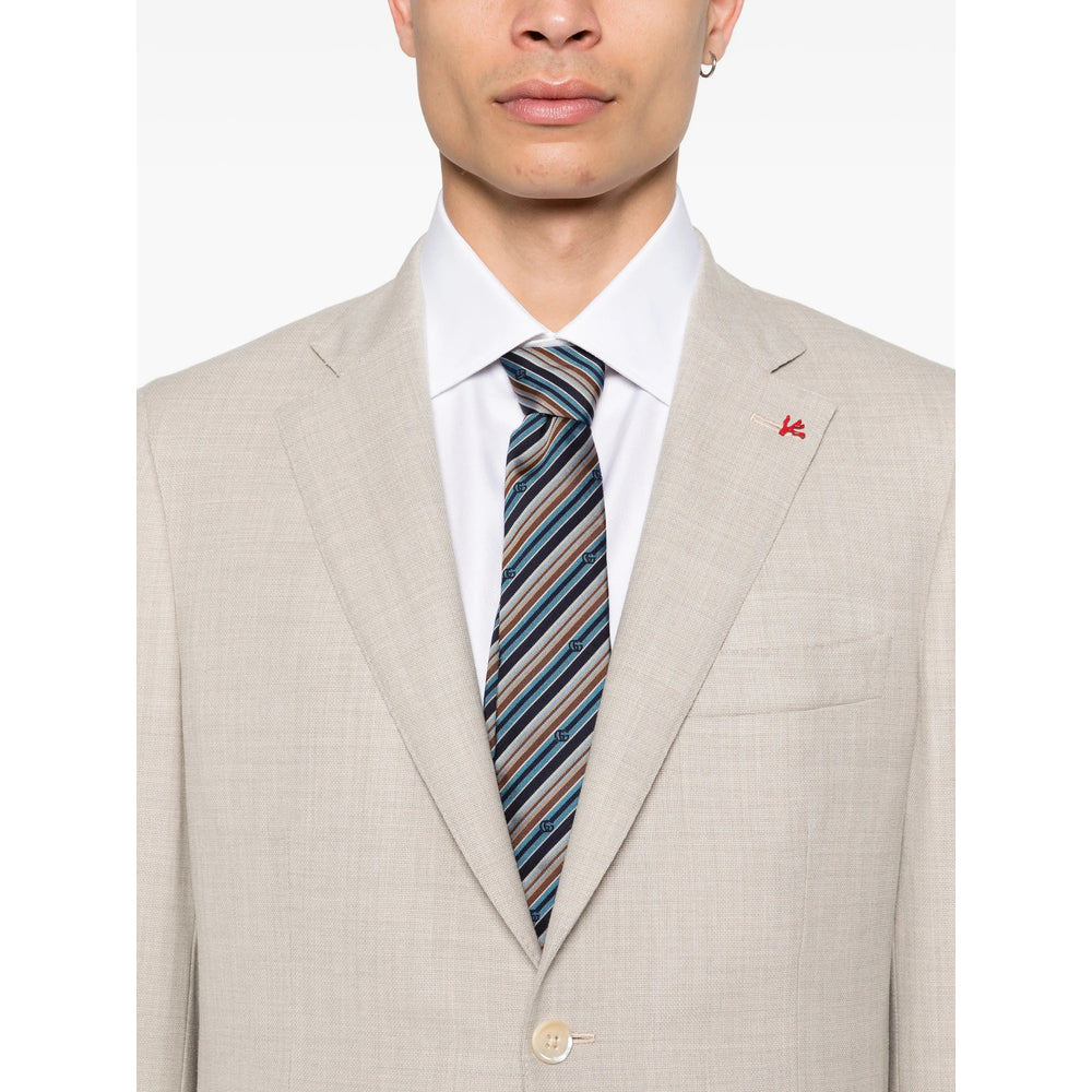 Isaia Neutrals Suits - Single Breasted Suits Men ISAIA