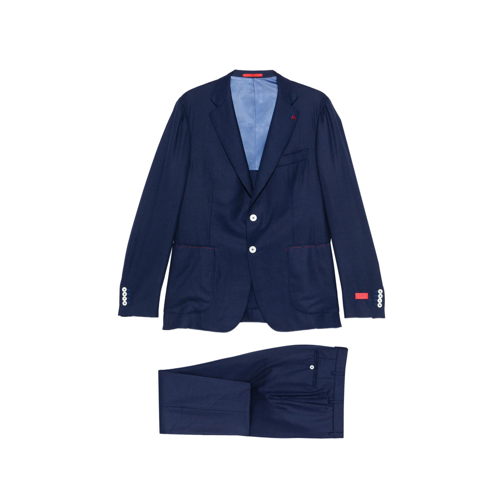 Isaia Blue Suits - Single Breasted Suits Men ISAIA