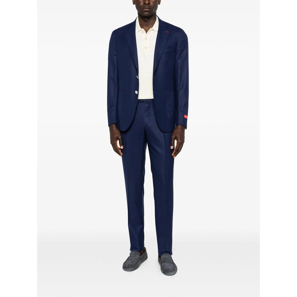 Isaia Blue Suits - Single Breasted Suits Men ISAIA