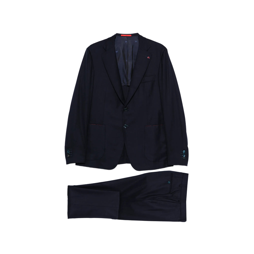 Isaia Blue Suits - Single Breasted Suits Men ISAIA
