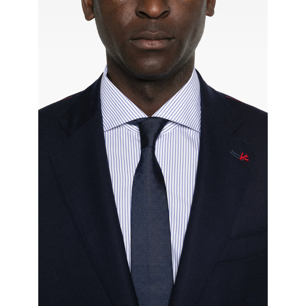 Isaia Blue Suits - Single Breasted Suits Men ISAIA