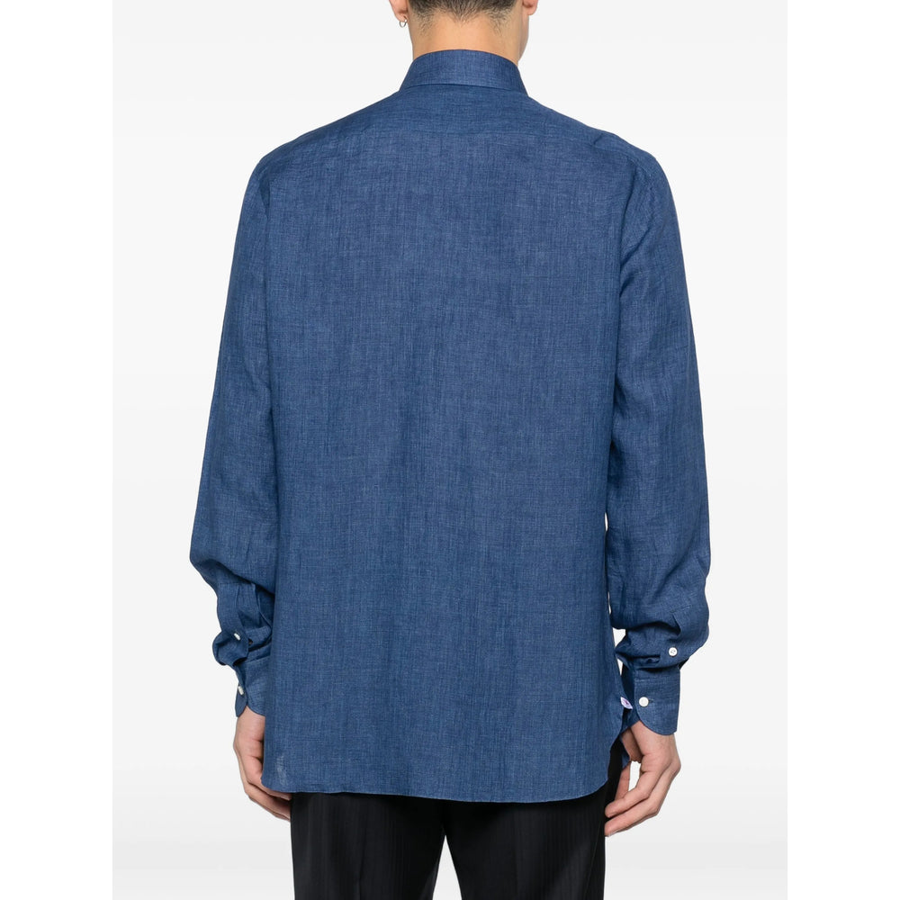 Isaia Blue Shirts Men ISAIA