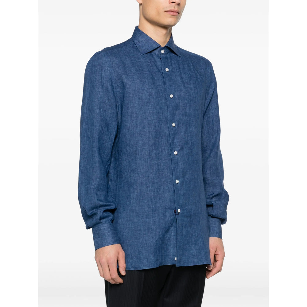 Isaia Blue Shirts Men ISAIA