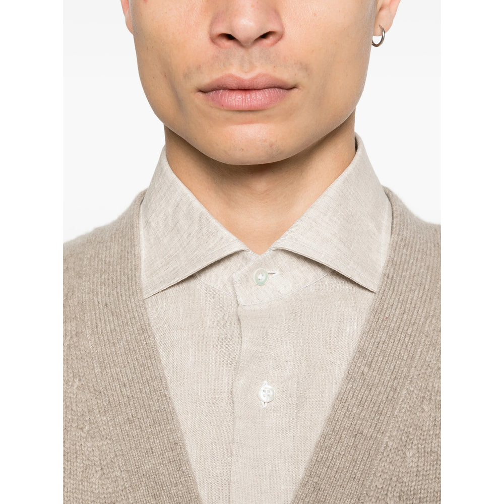 Isaia Neutrals Shirts Men ISAIA