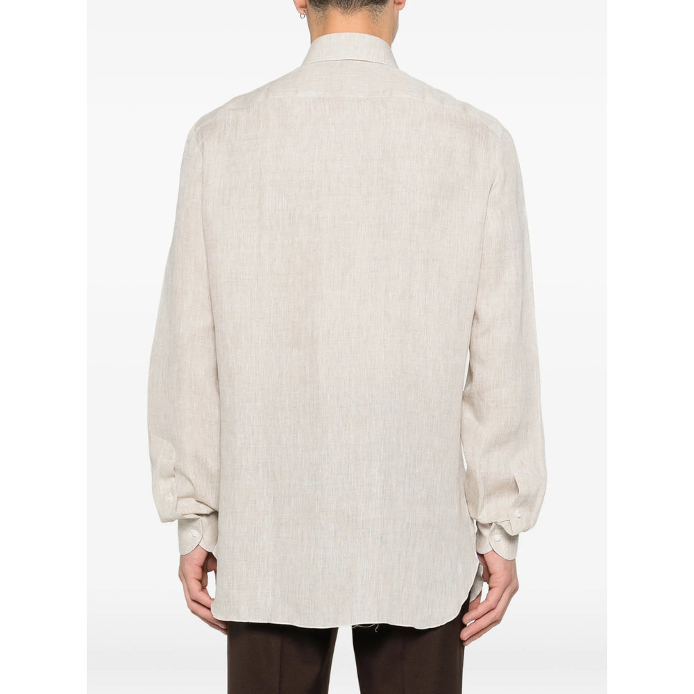 Isaia Neutrals Shirts Men ISAIA