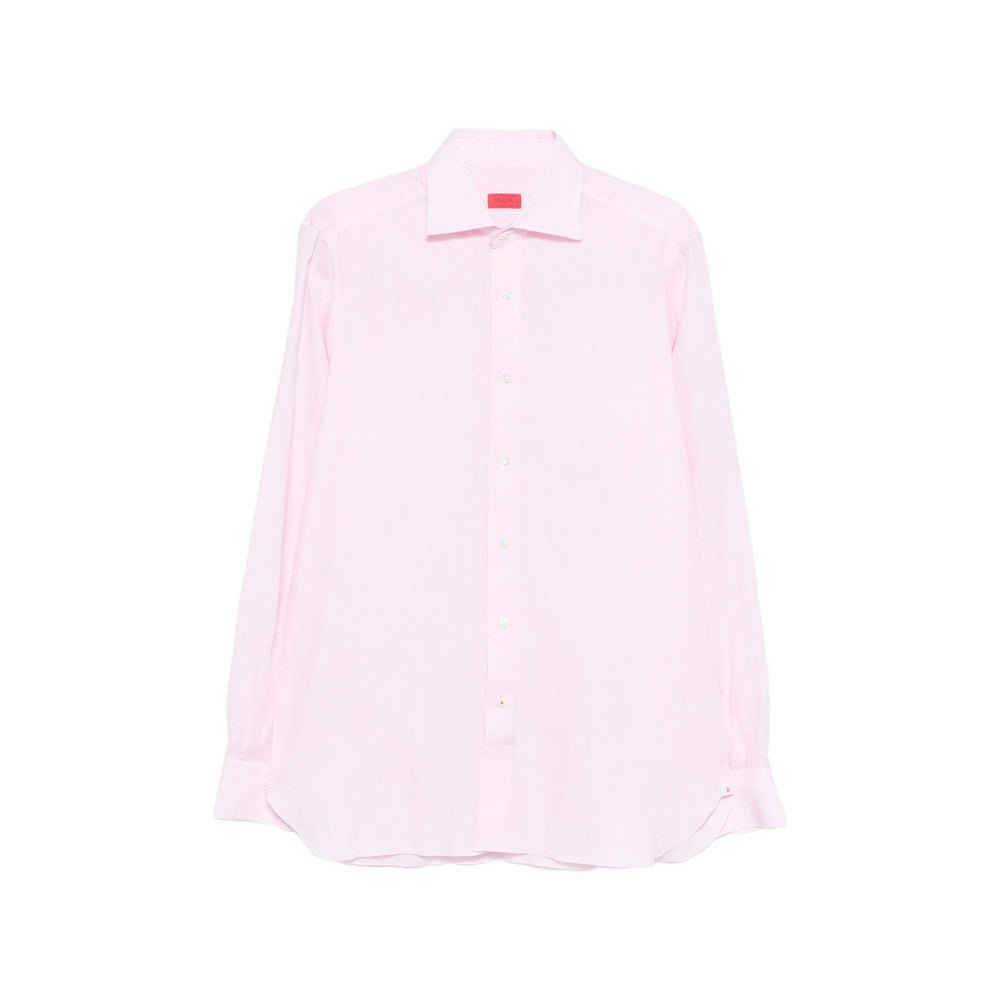 Isaia Pink Shirts Men ISAIA
