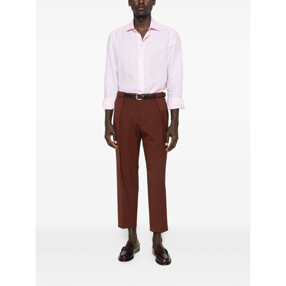 Isaia Pink Shirts Men ISAIA
