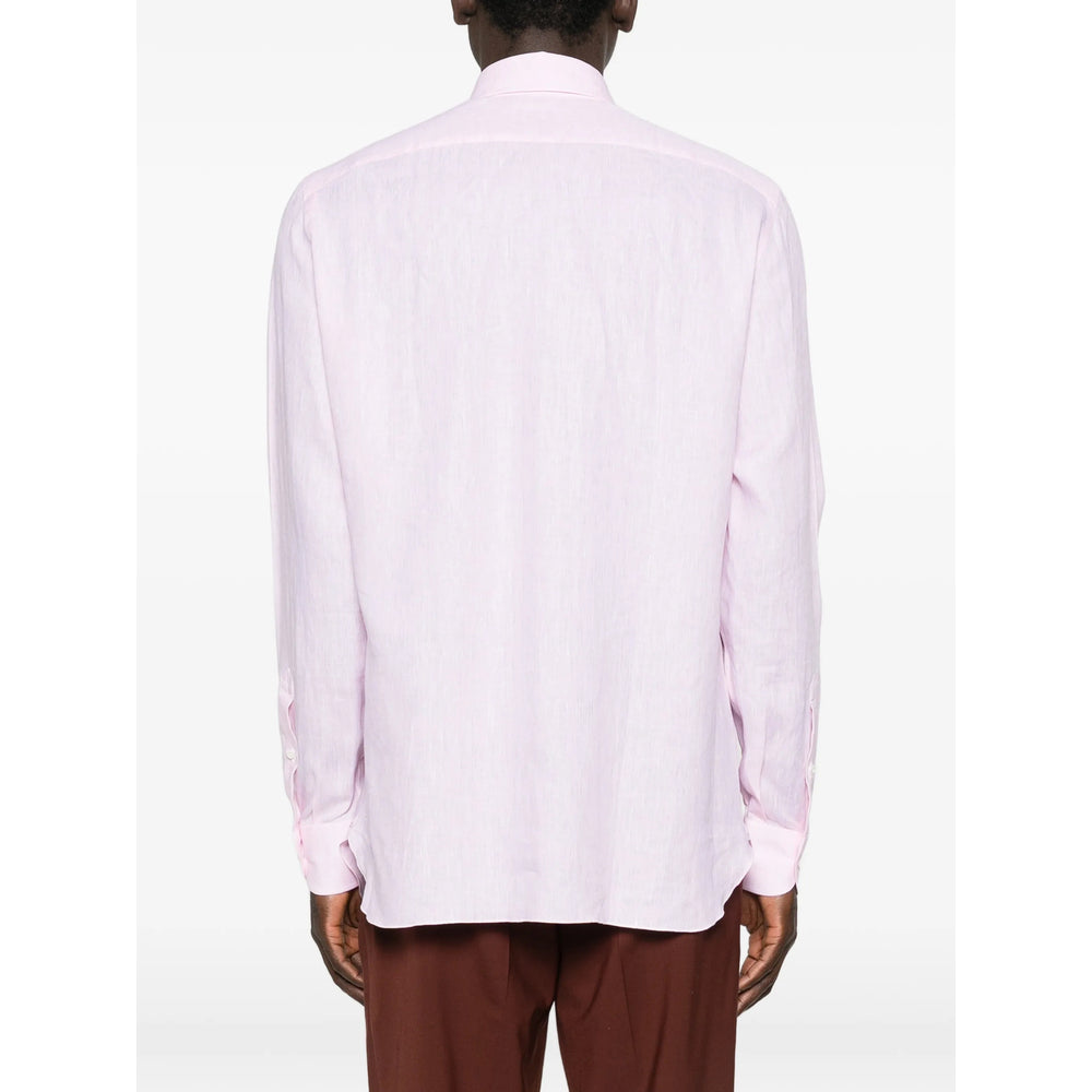 Isaia Pink Shirts Men ISAIA