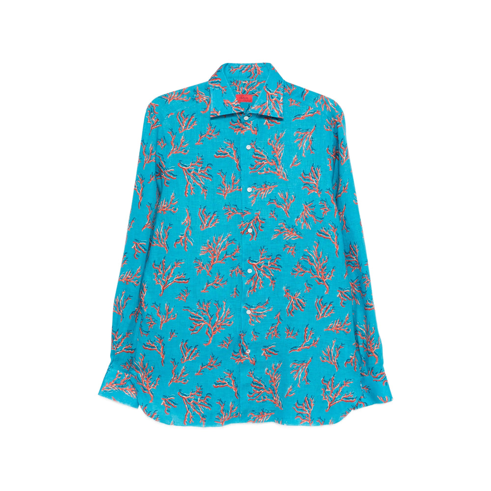 Isaia Blue Shirts Men ISAIA