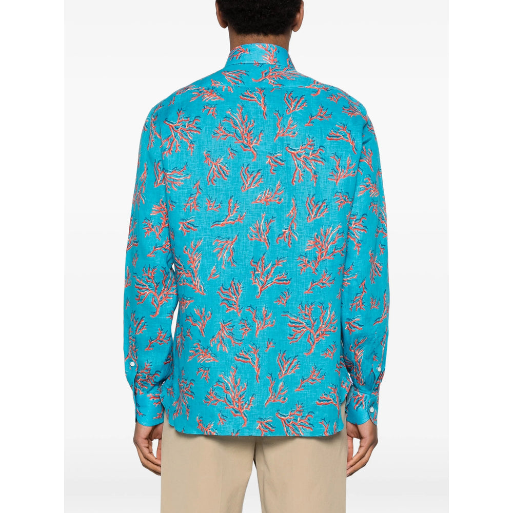 Isaia Blue Shirts Men ISAIA