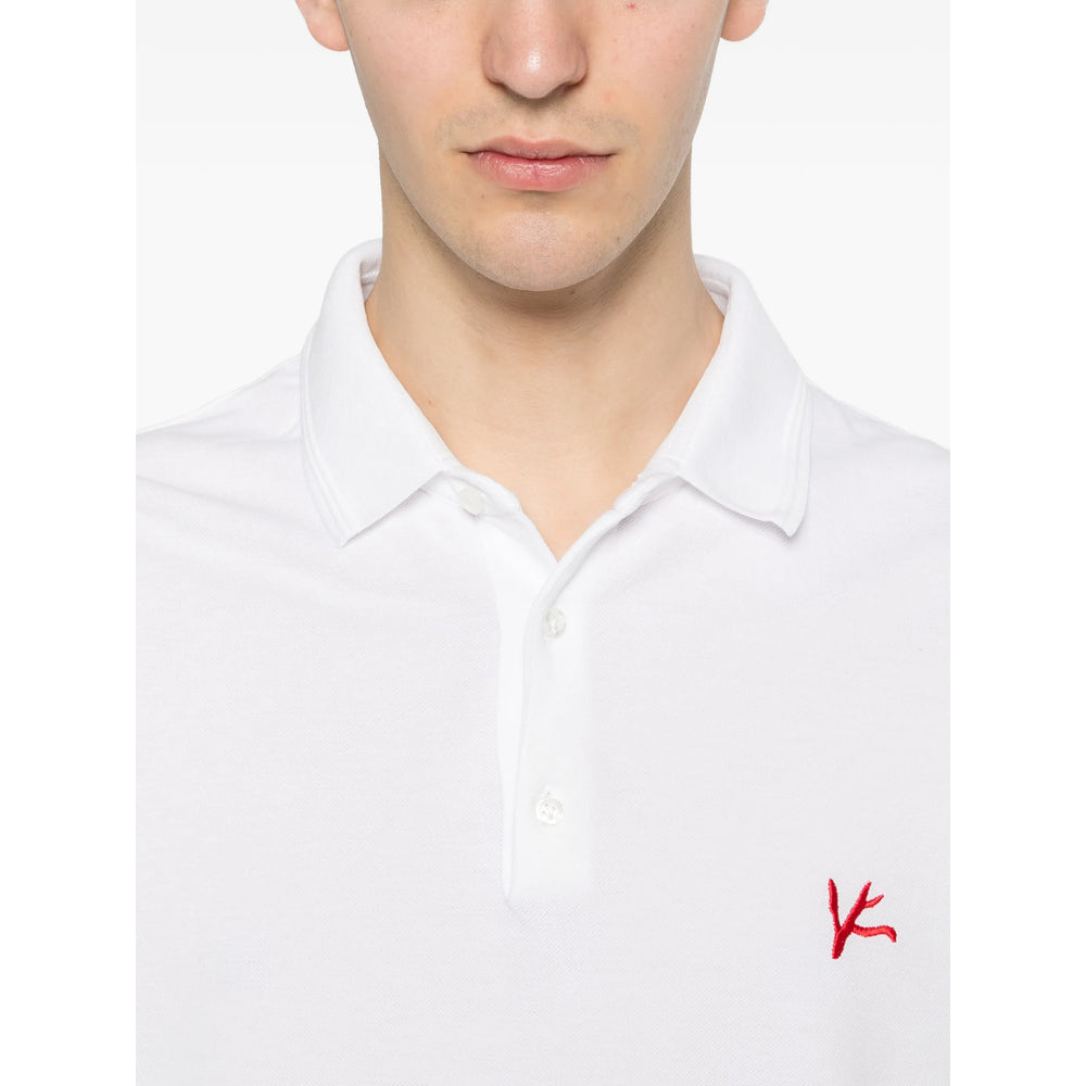 Isaia White Polo Shirts Men ISAIA