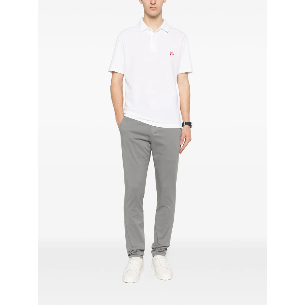 Isaia White Polo Shirts Men ISAIA
