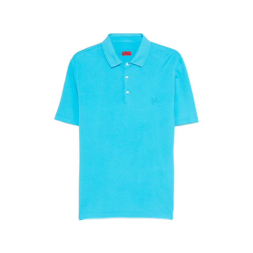 Isaia Blue Polo Shirts Men ISAIA