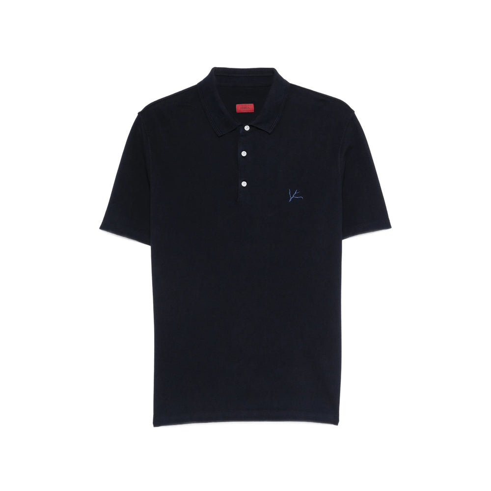 Isaia Blue Polo Shirts Men ISAIA