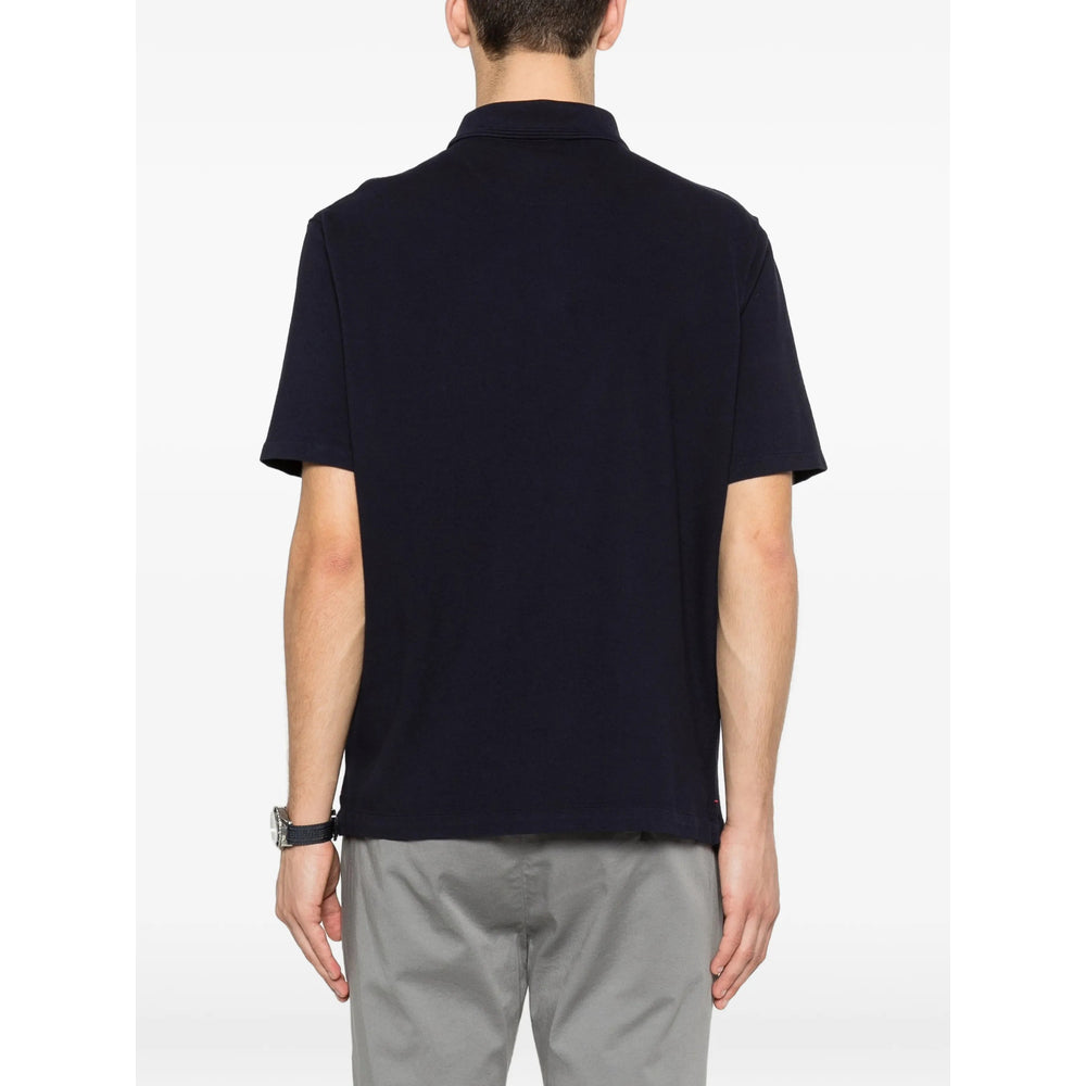 Isaia Blue Polo Shirts Men ISAIA