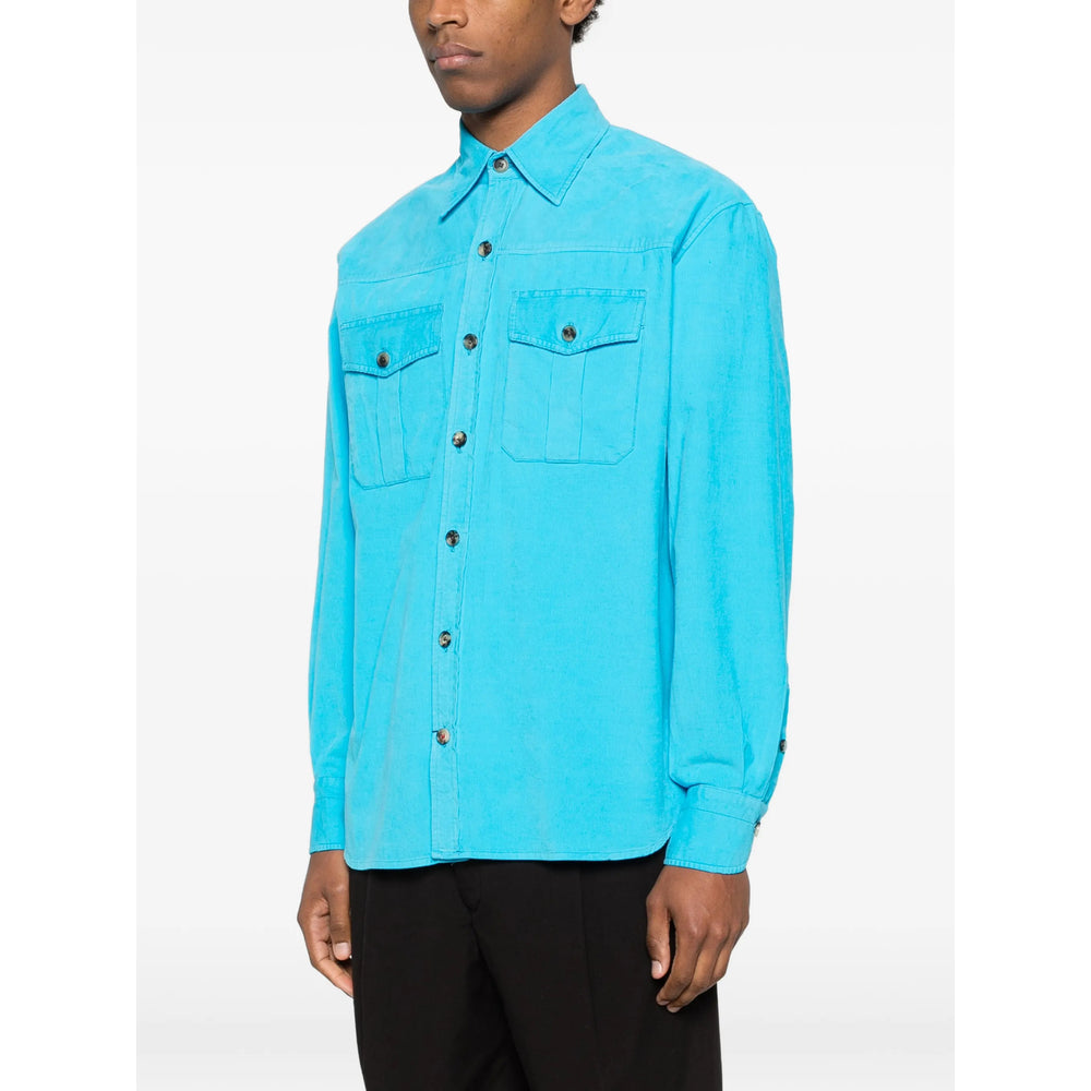 Isaia Blue Shirts Men ISAIA