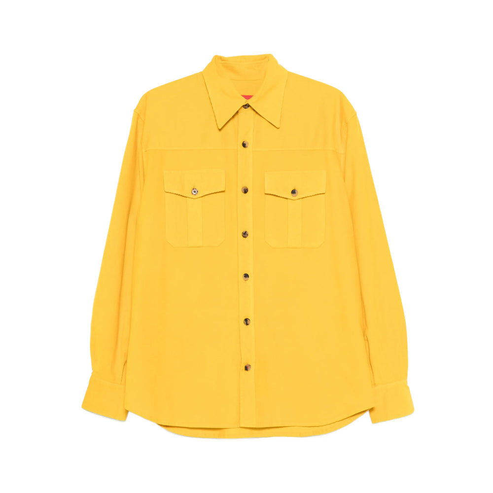 Isaia Yellow Shirts Men ISAIA