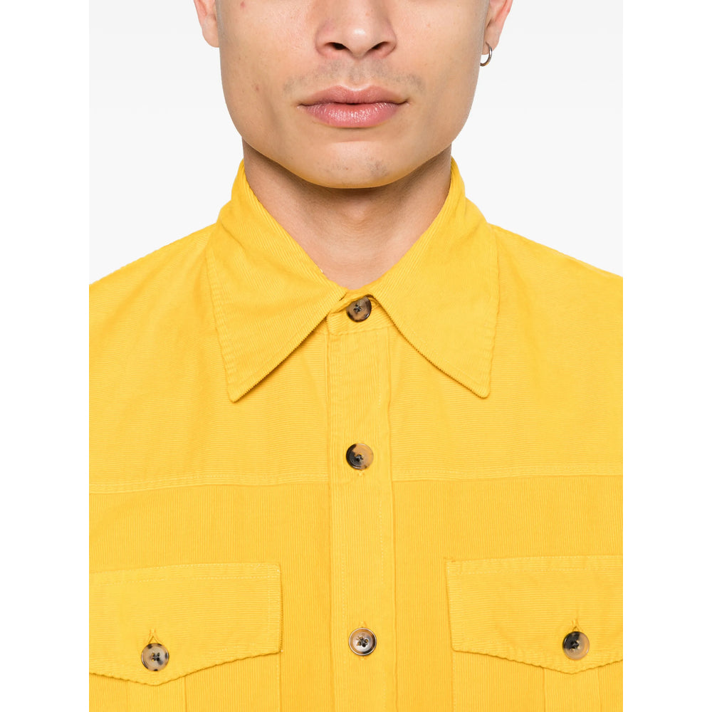 Isaia Yellow Shirts Men ISAIA