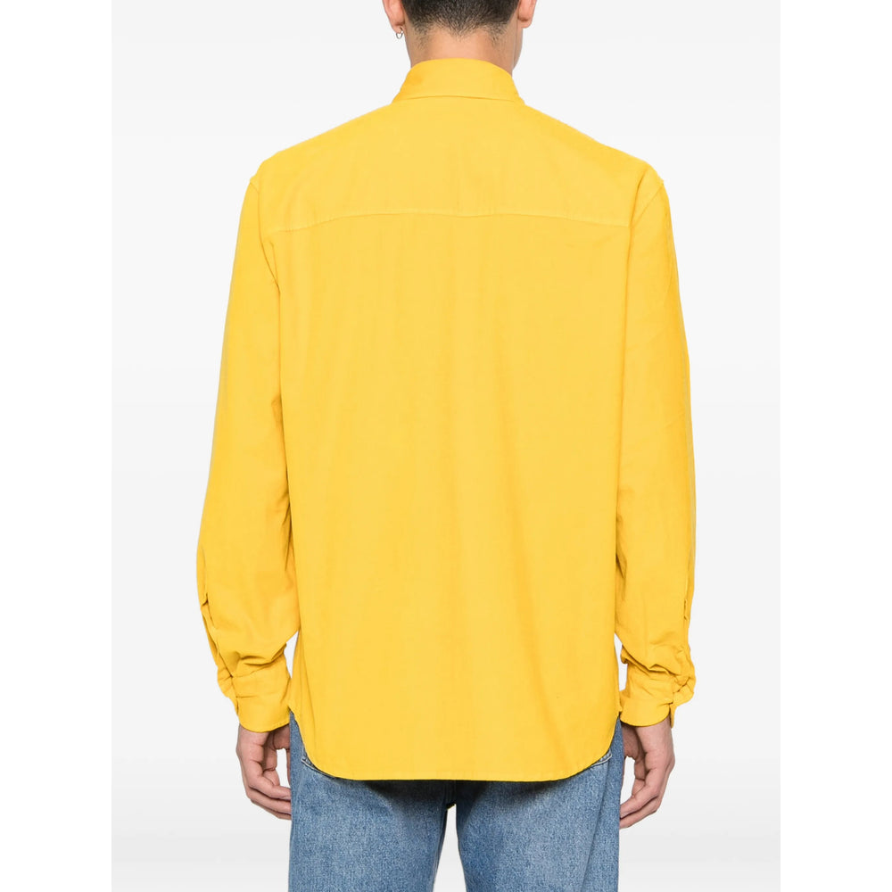 Isaia Yellow Shirts Men ISAIA