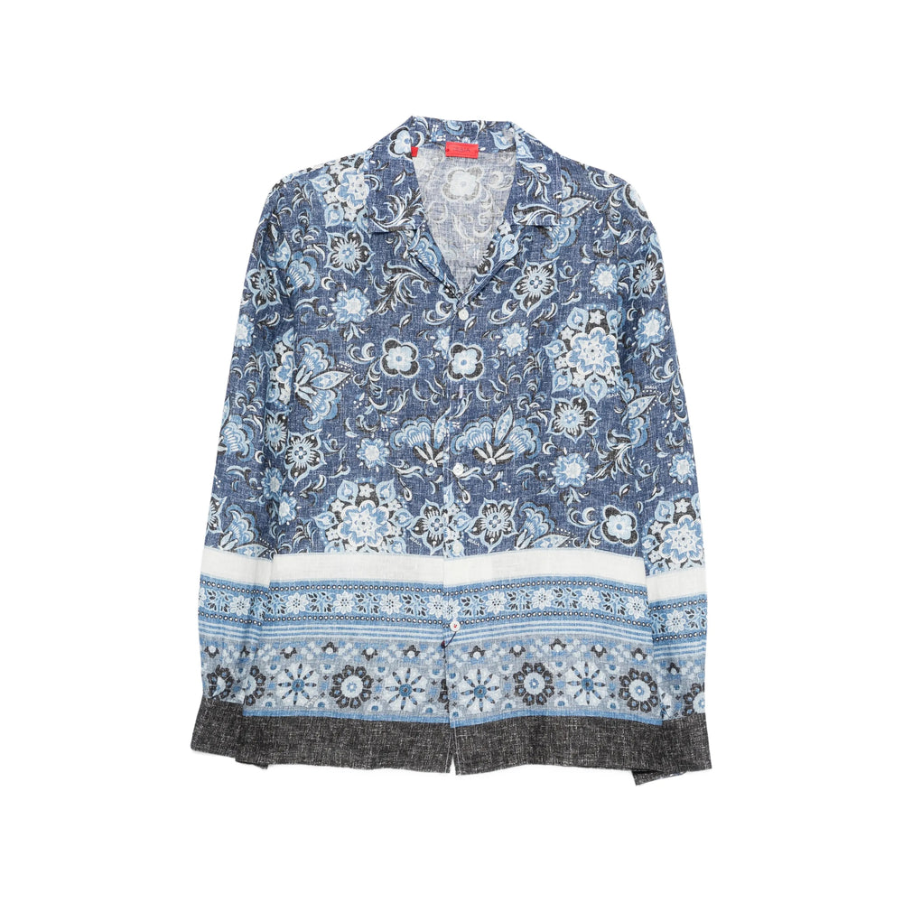 Isaia Blue Shirts Men ISAIA