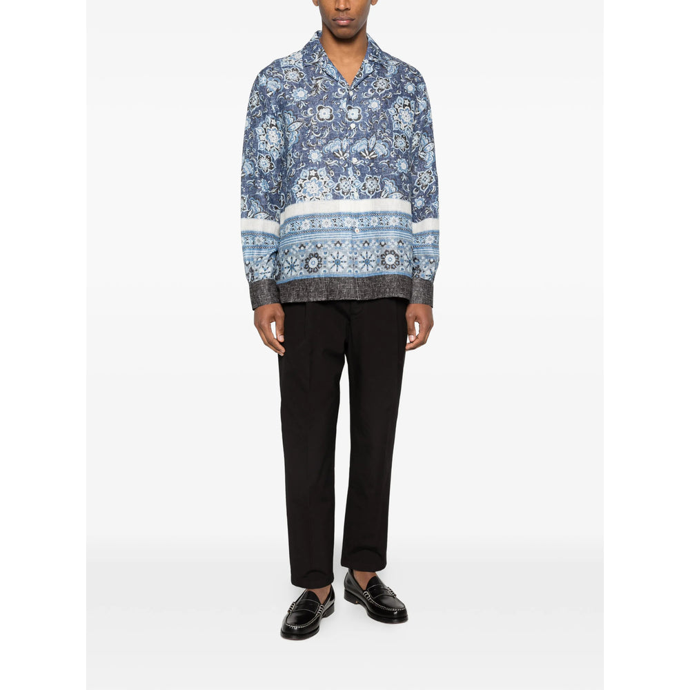Isaia Blue Shirts Men ISAIA