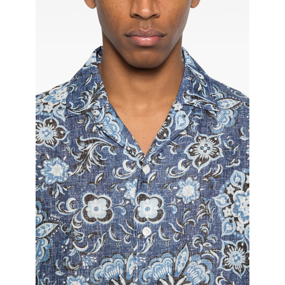 Isaia Blue Shirts Men ISAIA